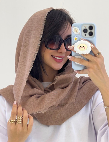 شال زنانه تابستونه كنفي نازك دور ريش كد ١١٣